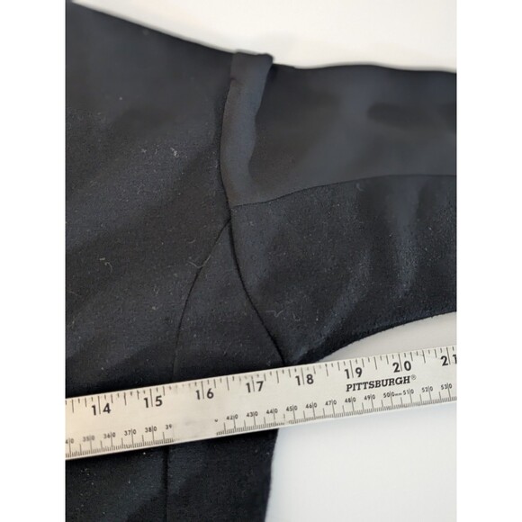 Kai Aakmann Pleated Black Unisex Chiffon Shirt Dress Twotone Sleeves Size Small - Picture 8 of 9